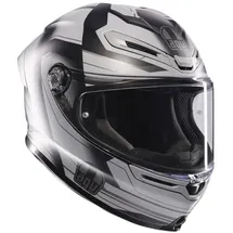 AGV K6 S Ultrasonic Integralhelm - Matt Schwarz/Hellgrau / XL