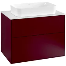 Villeroy & Boch Waschtischunterschrank 2 Auszüge 80 x 60,3 cm Rot