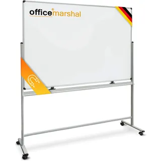 Office Marshal Whiteboard Stanford Lackiert Mobil & drehbar 100 x 150 cm