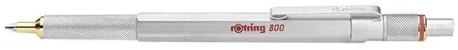 Rotring Druckkugelschreiber 800 Anklippbarer versenkbarer Stift Schwarz 1 Stück(e)