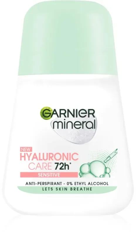 Garnier Mineral Hyaluronic Care Antitranspirant-Deoroller 72h 50 ml