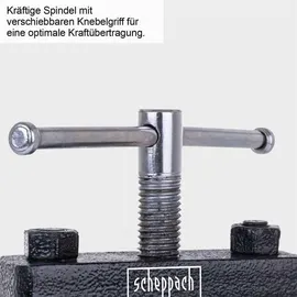 SCHEPPACH Schraubstock Metall schwarz