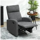 Homcom Relaxsessel Chenille 63 x 98 x 91 cm Grau