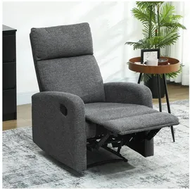 Homcom Relaxsessel Chenille 63 x 98 x 91 cm Grau