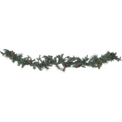 Weihnachtsgirlande grün mit LED-Beleuchtung 180 cm KAMERUN