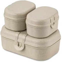 Koziol - Pascal Ready Mini Lunchbox-Set, nature desert sand