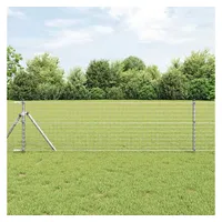 vidaXL Zaunpfosten 60 x 60 cm Silber/Stahl