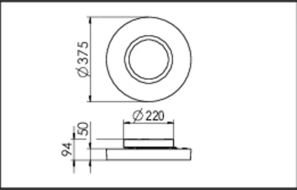 Ridi-Leuchten LED-Anbauleuchte IRIS-A 4500-8TW-DA-O
