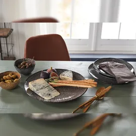 LEONARDO Matera Keramikteller 27 cm anthrazit 6er Set