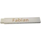 Heka Zollstock Fabian 2 m, weiß