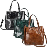 Rieker Damen Shopper Henkeltasche Damentasche H1330, Farbe:Schwarz - Schwarz