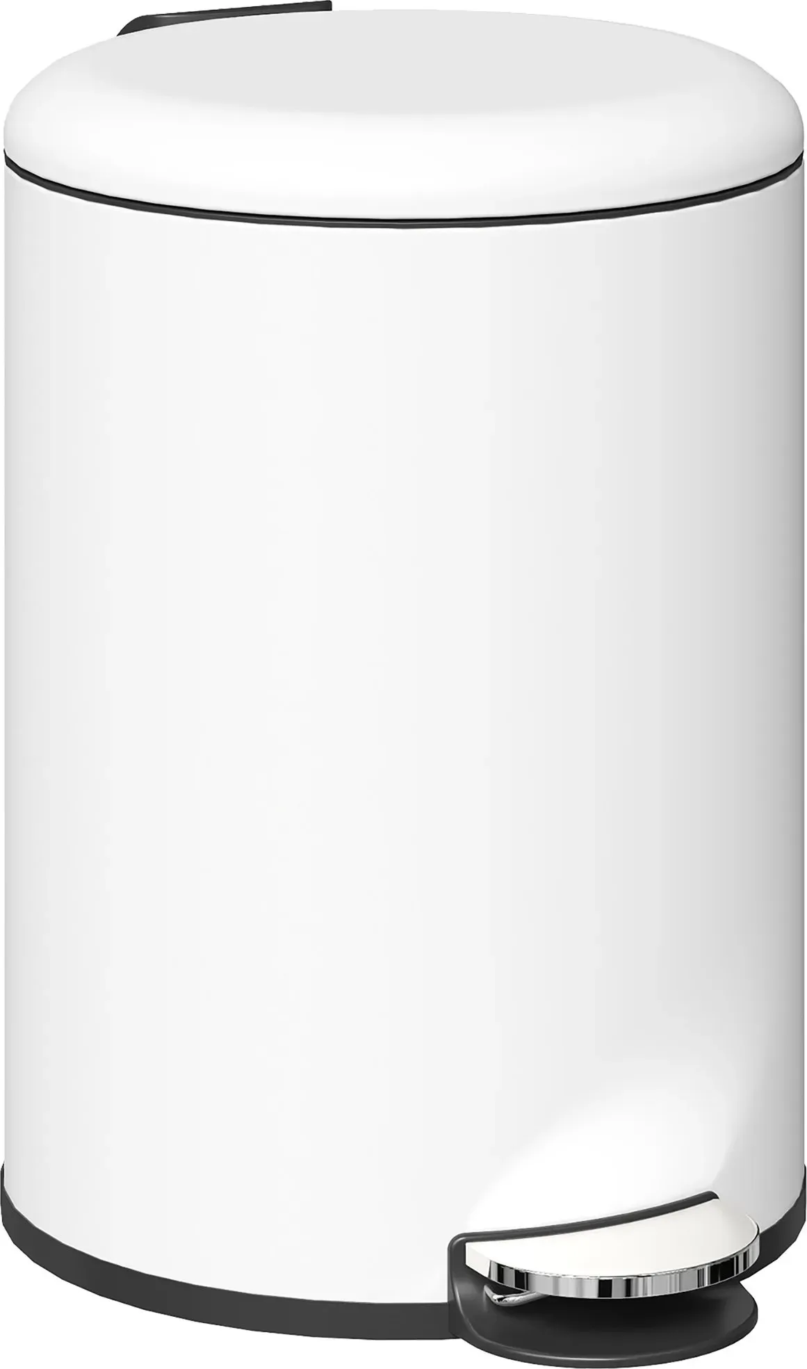HOMCOM Mülleimer 20L Treteimer mit Deckel & Fußpedal, Kosmetikeimer aus Metall, Müllbehälter mit Inneneimer für Wohnzimmer & Büro, 36x30x44,5cm   Aosom.de