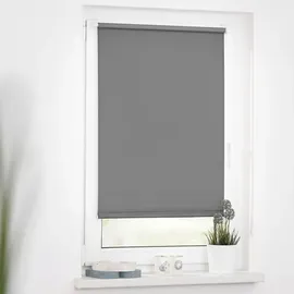 Lichtblick Thermo-Rollo Klemmfix 90 x 220 cm grau