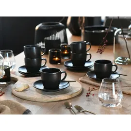 CreaTable Soft Touch Black Tassenset 12-tlg. schwarz