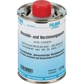 Felder Weichlöt- u.Verzinnungspaste 230-250GradC 1kg S-Sn97Cu3