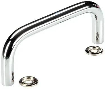 Bügelgriffe, mit Auflagescheibe/Stahl, verchromt | d1=8 mm / l=100 mm / Stahl, verchromt | 24310.0050