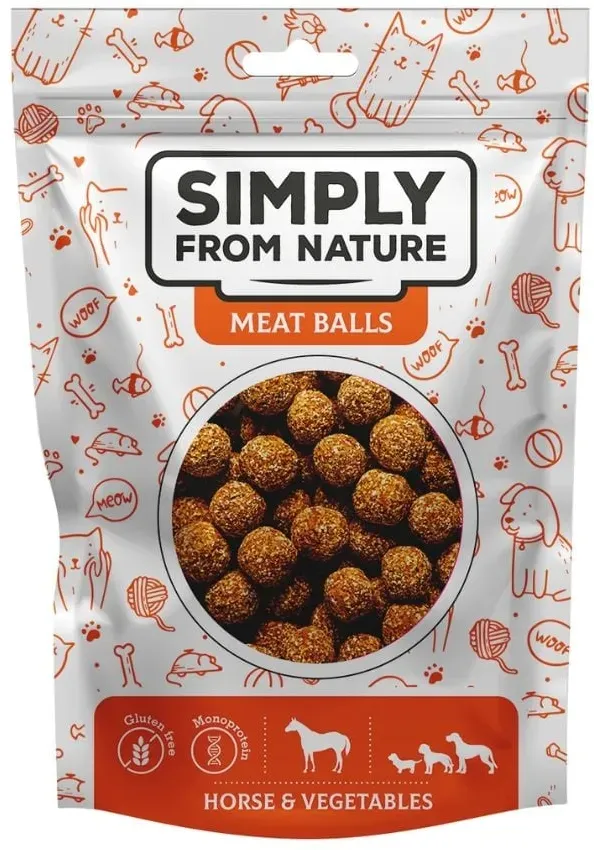 SIMPLY FROM NATURE Meat Balls Bällchen mit Pferdefleisch und Gemüse für Hunde 80 g