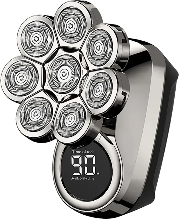 Sparoma 5-in-1 Barttrimmer Set – Edelstahl, Type-C Aufladung, Smart Lock, LED Anzeige, IPX7 Wasserdicht, Magnetisches Klingensystem, Geeignet für Körperhaar, Haarschnitt, Nasenhaare, Rasur, Ohne Schmieröl, LK-891