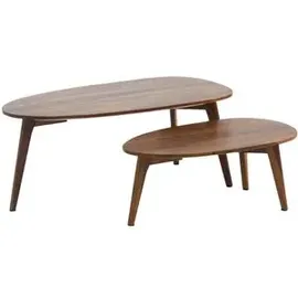 Wohnling WL6.724 Braun Sheesham 2-teilig oval