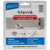 Fermit Abdichtband Wanne Dusche Spüle 15 mm x 3,35 m