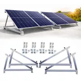 2er Set Solar Aufständerung Aluminium inkl. Renusol-Modulklemmen PV Solarmodul