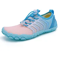 Badeschuhe Wasserschuhe Aquaschuhe Strandschuhe Schnell Trocknend Schwimmschuhe Breathable Barfußschuhe SurfschuheBadesocken für Herren Damen Kinder, st.6 rosa, EU38 - 38 EU