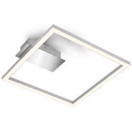 Briloner Leuchten Deckenleuchte 3780014, LED fest verbaut, Warmweiß silberfarben