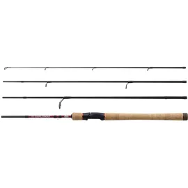 Abu Garcia Diplomat V2 Reise-Angelrute - Kompakte 4-teilige Carbon-Reiserute für mehrere Fischarten, Premium-Korkgriff, ideal für Süß- und Salzwasserfischen 2,29 m 10-30 G