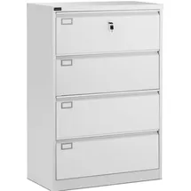 FROMM & STARCK Aktenschrank 90 x 45 x 132 cm Grau