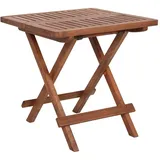 Spetebo Gartentisch - 50x50 cm - Klapptisch Beistelltisch, aus Eukalyptusholz