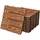 ML-Design WPC Terrassenfliesen 30x30 cm 11 Stück Hellbraun, Holzoptik,