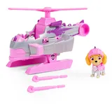 PAW PATROL, Rescue Knights Basis Fahrzeug Spielzeugauto von Skye mit Welpenfigur, Spielzeug geeignet für Kinder ab 3 Jahren