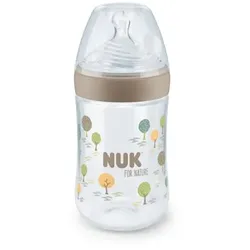 NUK Babyflasche NUK for Nature 260 ml, braun
