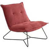 MID.YOU Sessel, Beere, Metall, Textil, 69x76x86 cm, Wohnzimmer, Sessel, Polstersessel