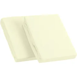 Kinzler Frottee Spannbetttuch im Doppelpack, natur ca. 90 – 100 x 200 cm