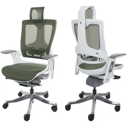 Bürostuhl MERRYFAIR Adelaide, Schreibtischstuhl Drehstuhl, Polster/Netz, ergonomisch ~ grün