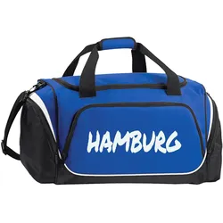 multifanshop Sporttasche - Hamburg - Textmarker - Druck weiß - Tasche
