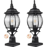 Vevor 2er-Pack Dämmerungs- bis Morgengrauen-Außenpfostenleuchten, 530 mm, wasserdichte Laternenpfostenleuchten