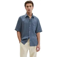 Marc O'Polo regular fit Freizeithemd aus reinem Leinen, Dunkelblau, S