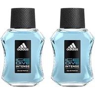 adidas Ice Dive Eau de Parfum – Intensives & aquatisches Herren Parfüm – 1 x 50 ml (Packung mit 2)