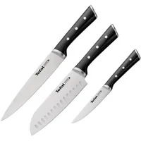 Tefal Ice Force Messerset 20 cm 3-tlg. Edelstahl Schwarz