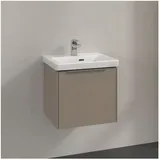 Villeroy & Boch V&B Waschtischunterschrank Subway 3.0 47,3x42,9x40,8cm, o. LED/Gr Alu gl, Tau