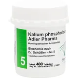 Adler Pharma Biochemie Adler 5 Kalium phosphoricum D 6 Tabl. 400 St