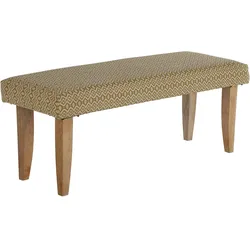 Sitzbank Bank Polsterbank Holzbank Flurbank gepolstert Stoffbezug WOMO-DESIGN®