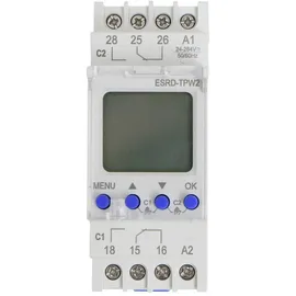 counttec S2K90 Zeitschaltuhr für Hutschiene ESRD-TPD2 Multifunktional, Wochenprogramm, Tagesprogramm, Ferienprogramm
