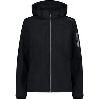 CMP - Damenjacke mit Kapuze und Reißverschluss, Schwarz, XXXXL