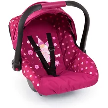 Bayer Design 67967AA Puppen-Autositz EasyGo, Puppenzubehör, passend zu Vario-Puppenwagen, mit Dach, Fee-Motiv, Bordeaux