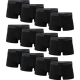 Vincenzo Rosso 12er Pack Boxershorts - Hipster L schwarz - Schwarz - L