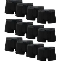 Vincenzo Rosso 12er Pack Boxershorts - Hipster L schwarz - Schwarz - L