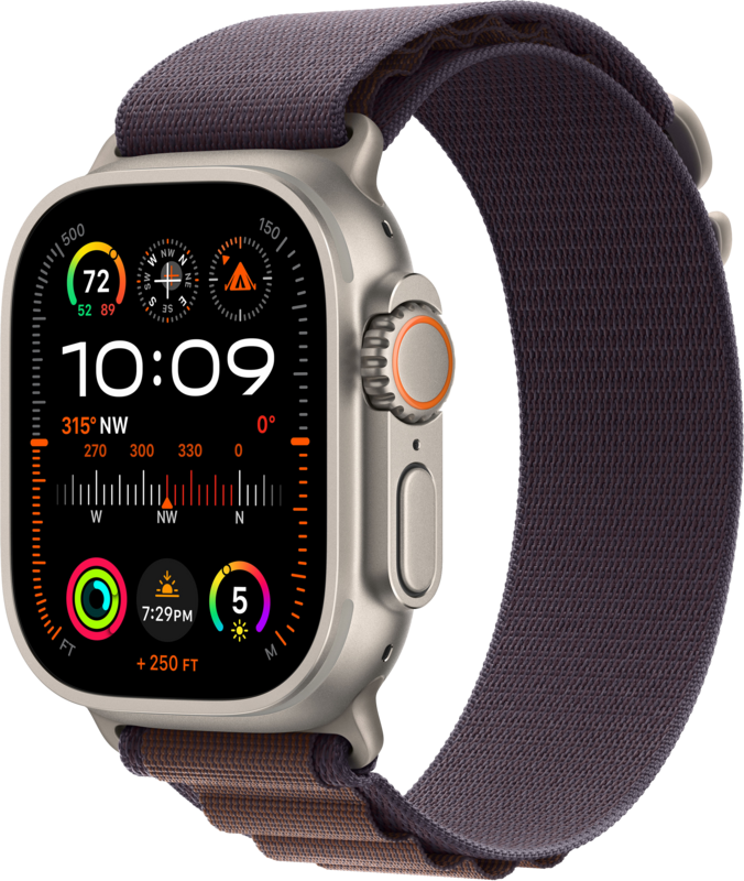 Apple Watch Ultra 2 4G 49 mm Alpine Armband Violett M